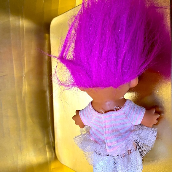 RUSS BERRIE VINTAGE TROLLS NEWBORN, BABY, ICE SKATER, SANTA & MINI TROLLS - Picture 15 of 15